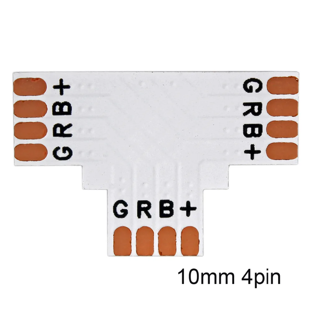 5/10 шт. L/T/X образная RGB Светодиодная лента 10 мм 4 Pin PCB угловой соединительный зажим