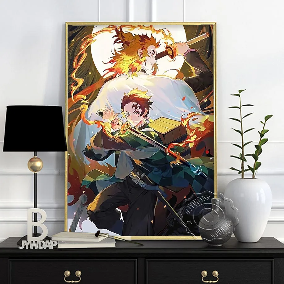 Постеры и плакаты с классическим японским аниме клинком рассекающего демонов