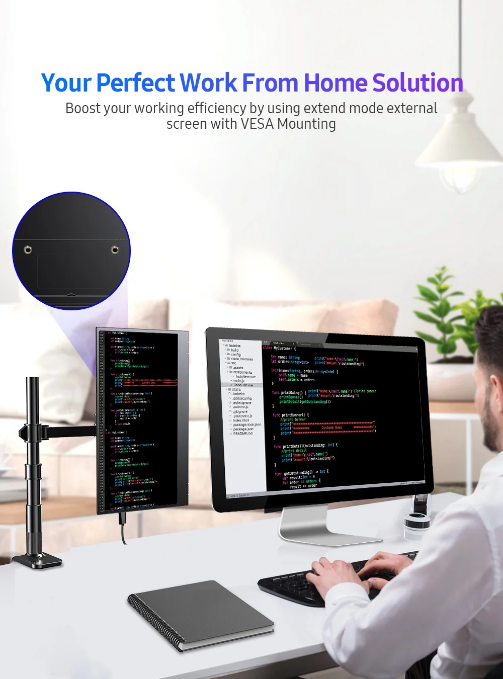 новый портативный монитор uperfect