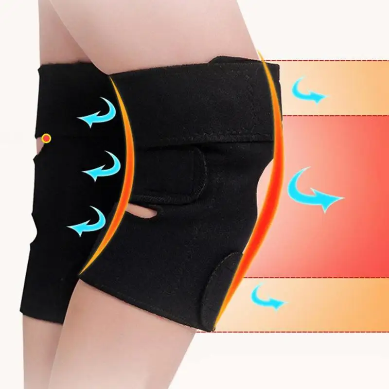 1 пара поддерживающих подушечек для колена Регулируемый турмалиновый