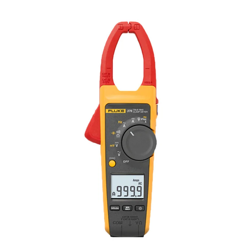 100% оригинал Fluke 376 FC True RMS 1000A AC/DC клещи с IFlex 2500A AC NIST-отслеживаемым сертификатом