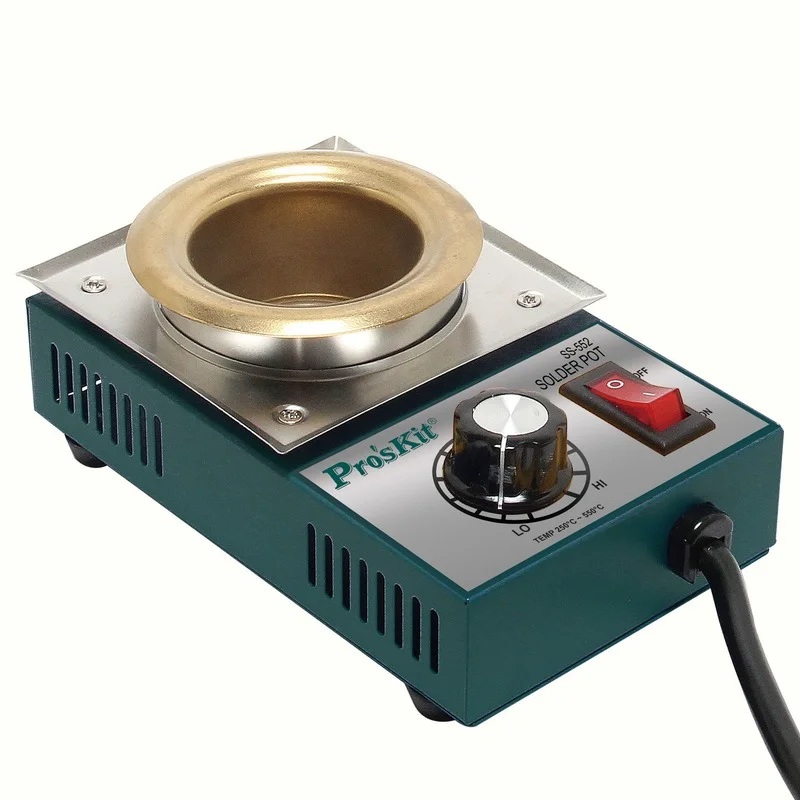 

Pro'skit SS-552H 200W Environmental Protection Round Tin Stove Lead-Free Soldering Furnace Dip Tin Stove Tin Pan Desoldering