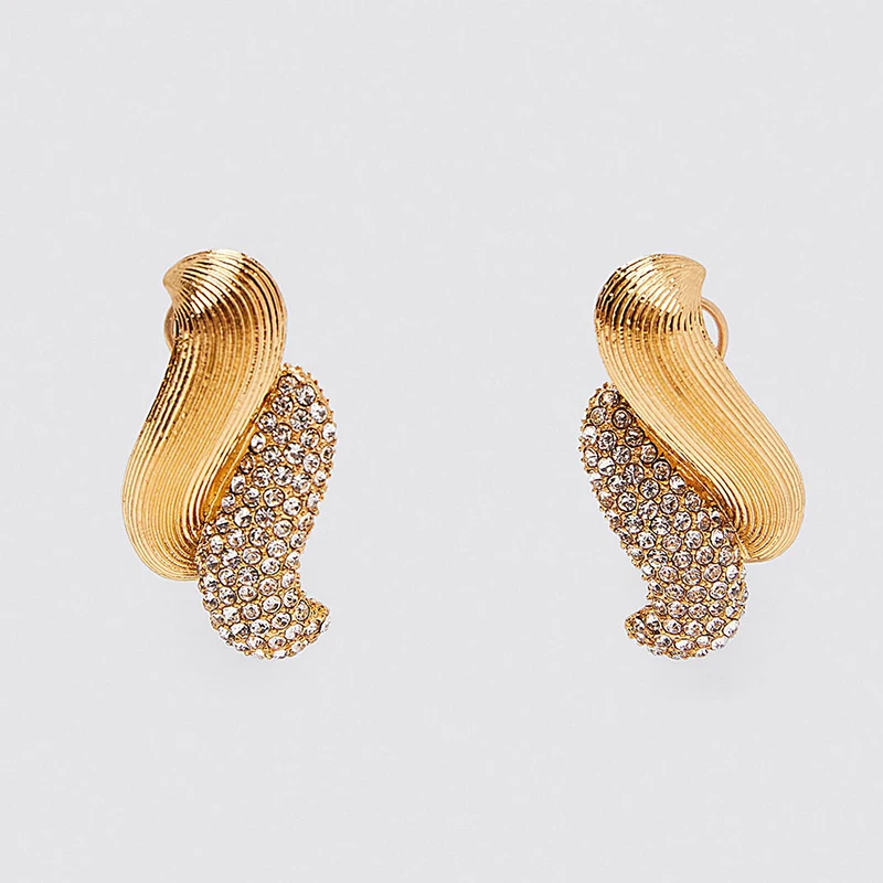JURAN ZA, новая мода, геометрические висячие серьги с кристаллами,, Boho, ручной работы, висячие серьги для женщин, ювелирное изделие, подарок