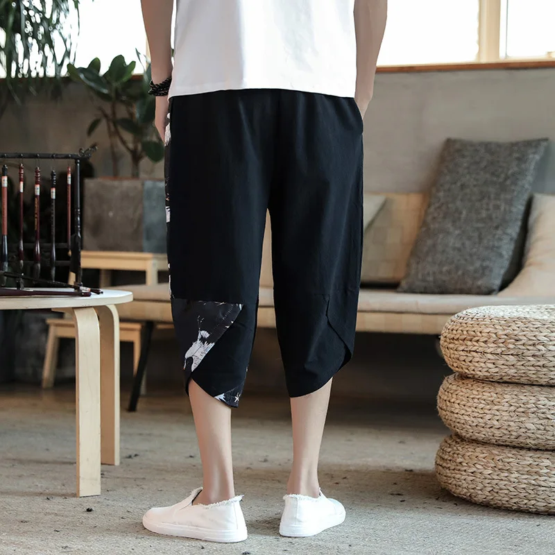 JDDTON новинка 2020 мужские традиционные летние повседневные брюки до середины икры