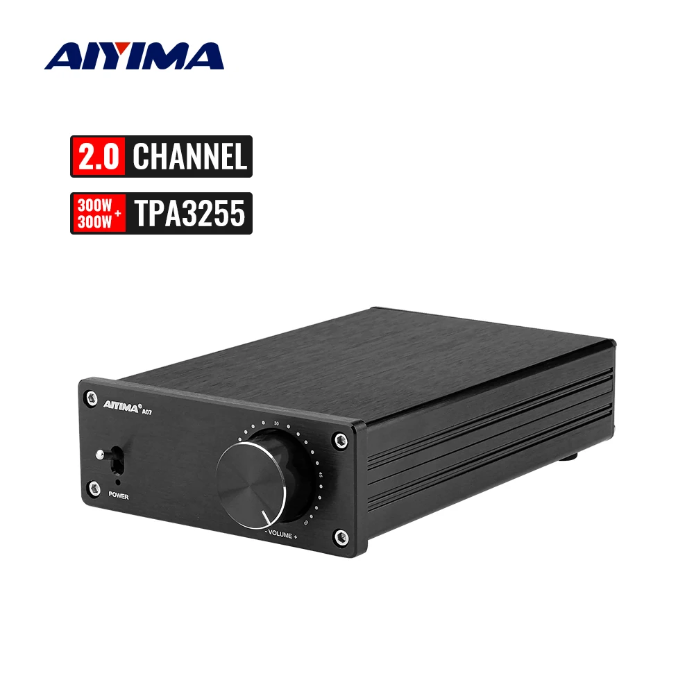 Цифровой Hi Fi усилитель мощности AIYIMA 2 0 аудио 300Wx2 TPA3255 для домашнего кинотеатра