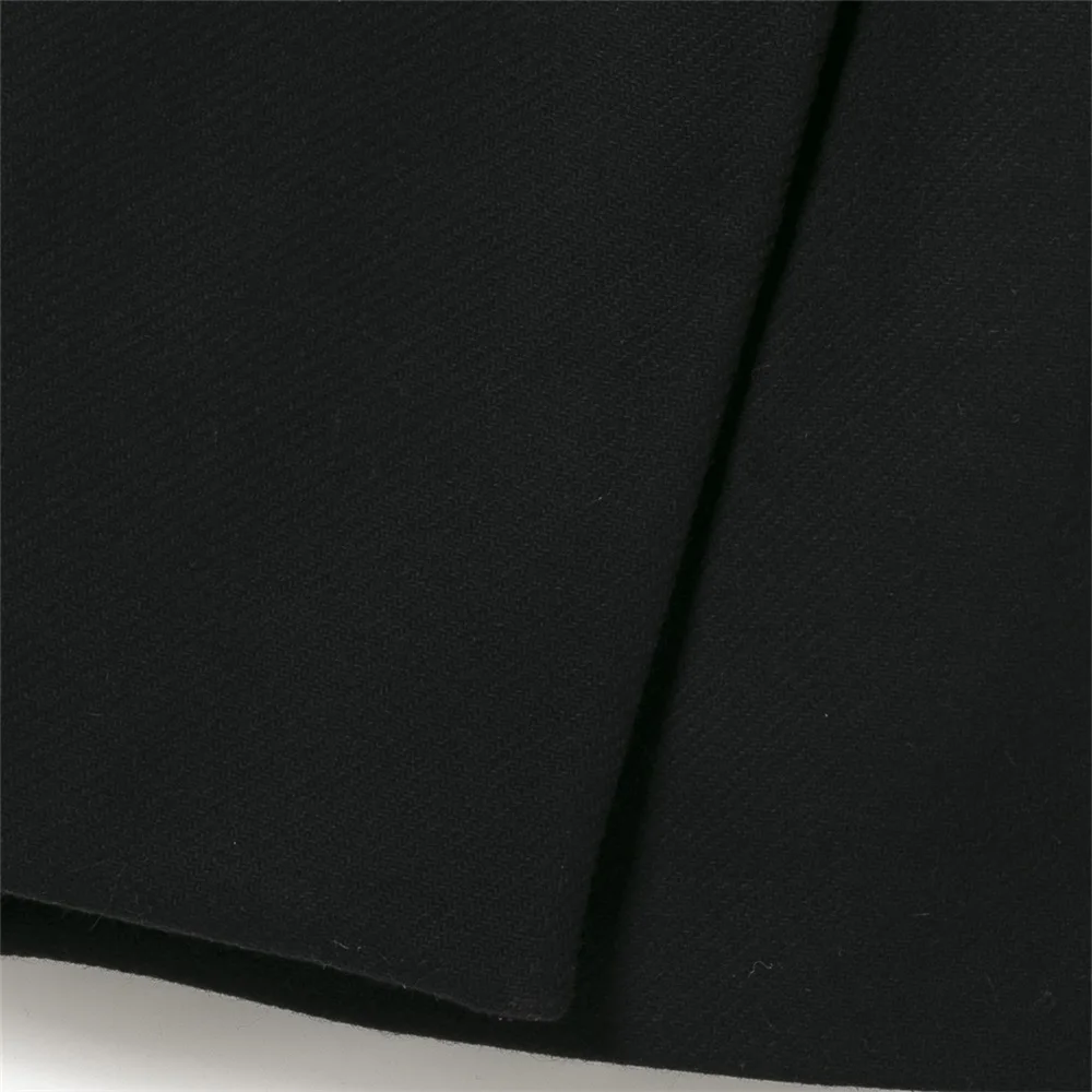 

ZXQJ Women 2020 Fashion Metal Buttons With Belt Woolen Coat Vintage Long Sleeve Back Vents Female Outerwear Chic Tops