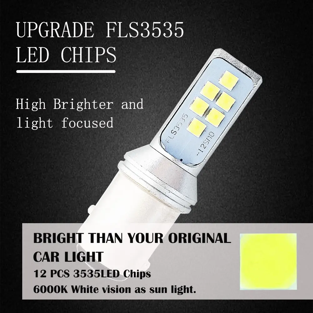10 шт. автомобильные светодиодсветодиодный лампы 1156 BAU15S PY21W BA15S P21W 12SMD