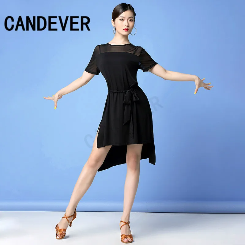 Новое модное платье для латинских танцев женское бальное с