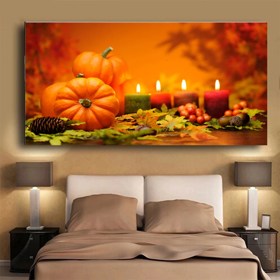 

Новая популярная алмазная живопись AB с рисунком тыквы, квадратная алмазная живопись, вышивка крестиком, мозаика, украшение для дома на День ...