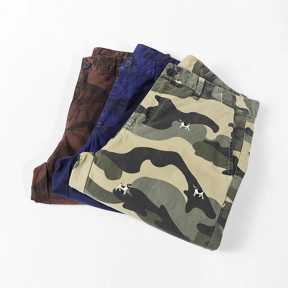 

2021 Summer Men's Camouflage Cargo Shorts Mens Cotton Casual Bermuda Shorts Male Loose Military Short Trouers Oversize 29-38