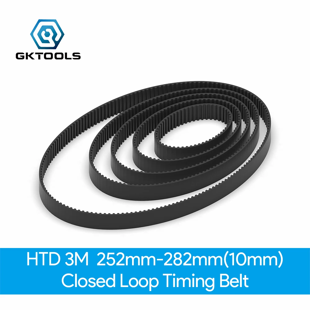 HTD 3 м длина ремня ГРМ от 252 мм до 282 ширина 10 Резина HTD3M синхронный замкнутая