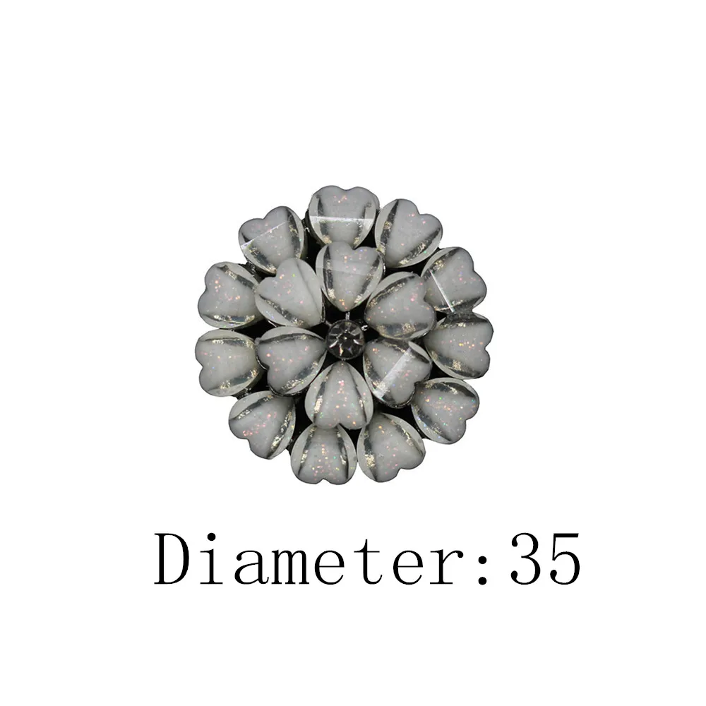 Хорошее качество 35 мм металлическая кнопка с украшением для свитера пальто