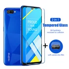 2 в 1 Анти-Царапины защита для камеры для Realme Q2i Q2 Pro Q с уровнем твердости 9H закаленное жесткую Стекло для Realme C11 C3 C15 C17 C12 C3i C2 C1