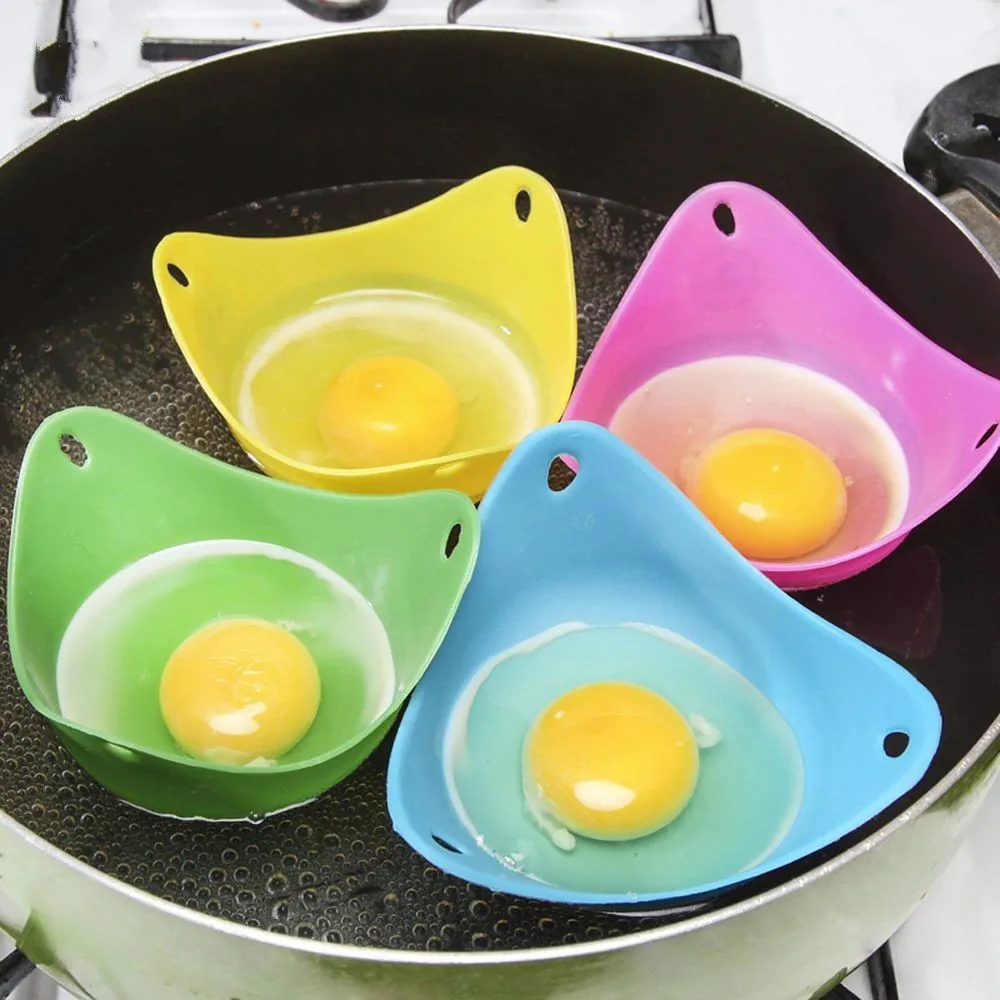 

Creative Silica Gel Egg Cooker Egg Steamer Egg Holder High Temperature Silicone Egg Boiler Warm Egg Random Color