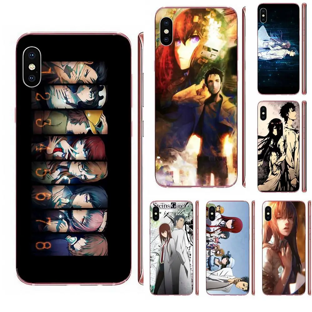 Простые Steins ворота аниме для Sony Xperia Z Z1 Z2 Z3 Z4 Z5 compact Mini M2 M4 M5 T3 E3 E5 XA XA1 XZ Премиум