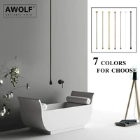 wall mounted bathroom hang bathtub faucet mixer tap ceiling basin faucet solid brass spout matte black chrome gold white ml8047