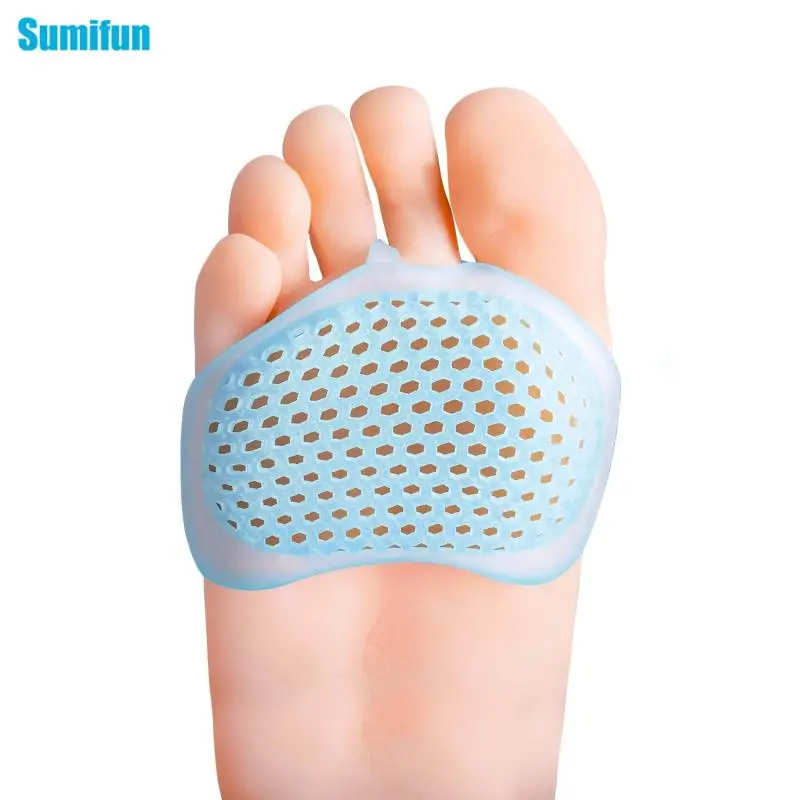 

1 Pair Non-slip Silicone Forefoot Pads Silicon Half Yard Othotics Invisible Gel Insole Anti-slip Cushion Foot Tool Hot Sale TSLM