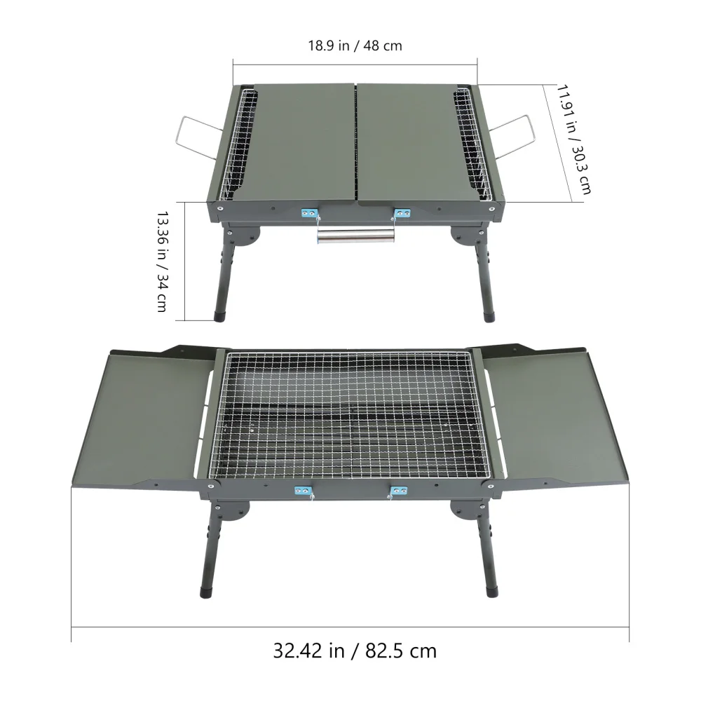 

1pc Practical Charcoal Grill Premium Camping Rack Portable Barbecue Rack