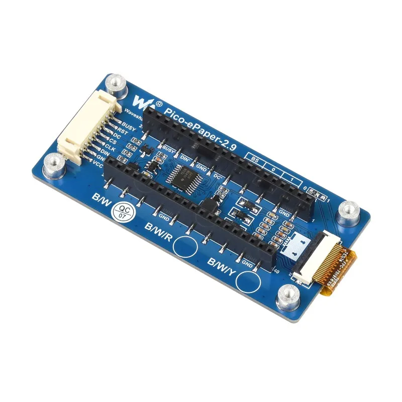 Экран 2 9 дюйма e-Ink для Raspberry Pi Pico черно-белый разрешение 296 × 128 интерфейс SPI - купить