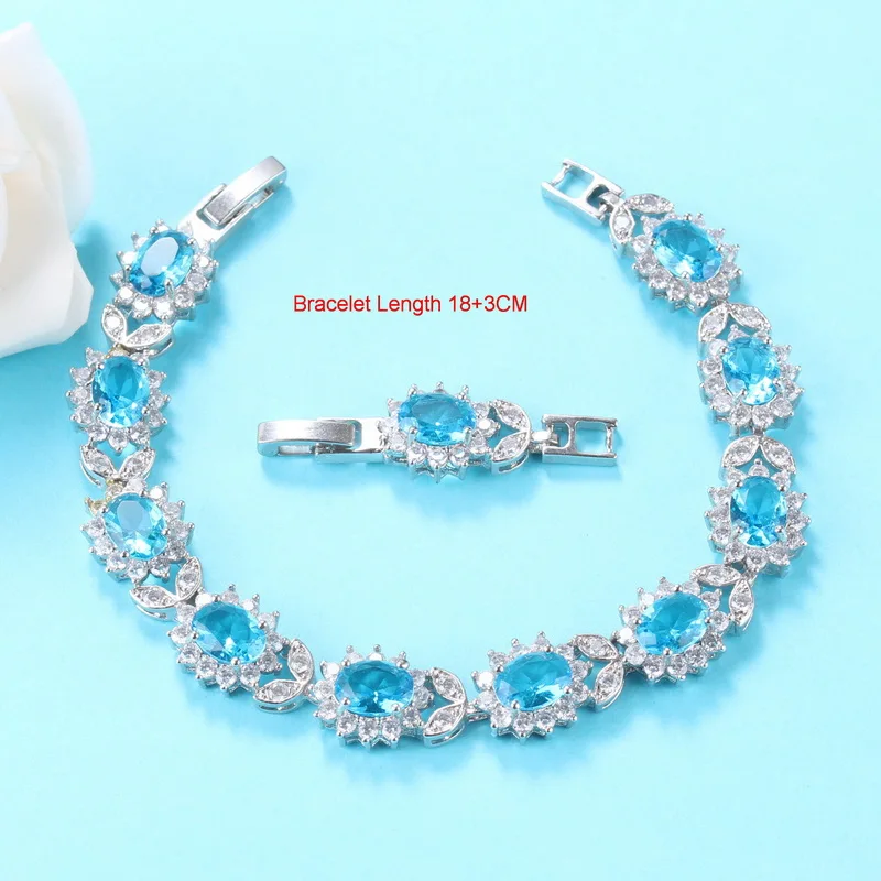 Комплект из колье и серёг серебра 925 пробы | Украшения аксессуары