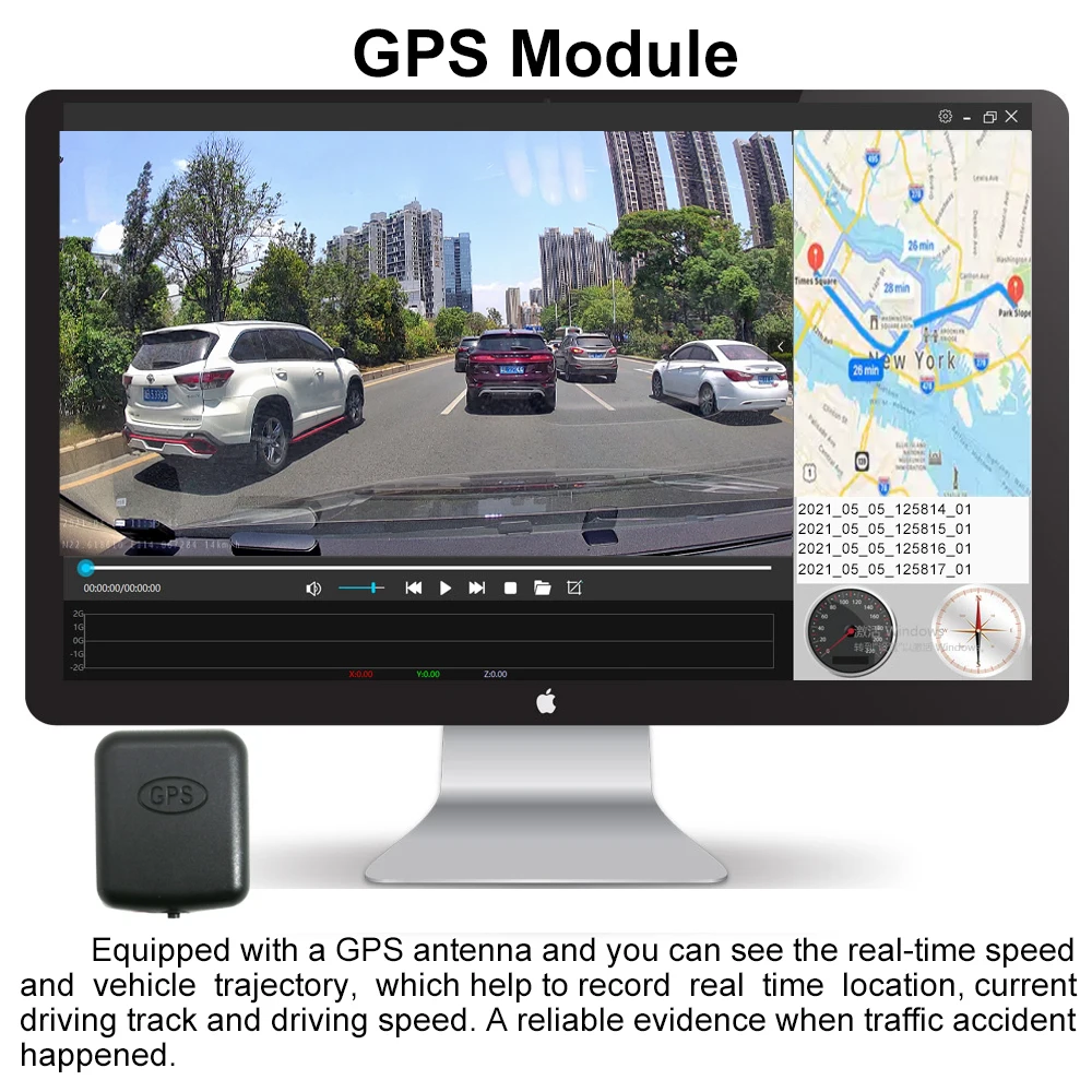 

HGDO 12" Car DVR 4K 3840*2160P Dash Cam WIFI GPS Sony IMX415 Rear View Mirror 1080P Car Camera Video Recorder Park Monitor