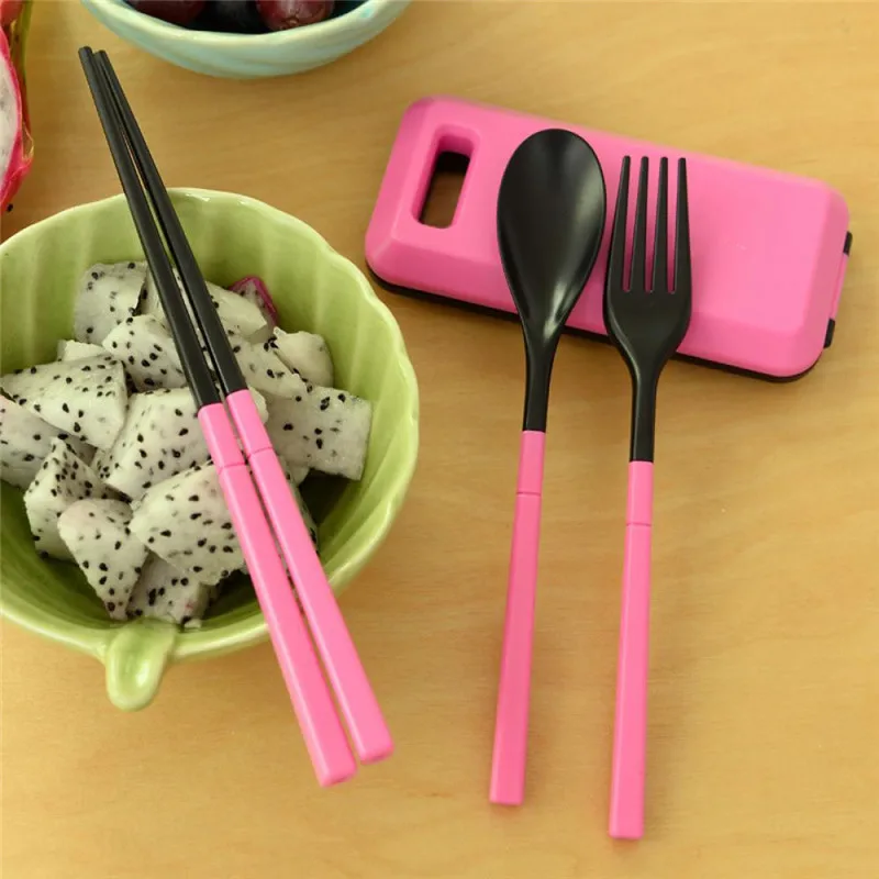 Портативный дорожный набор посуды столовая посуда из АБС пластика с коробкой