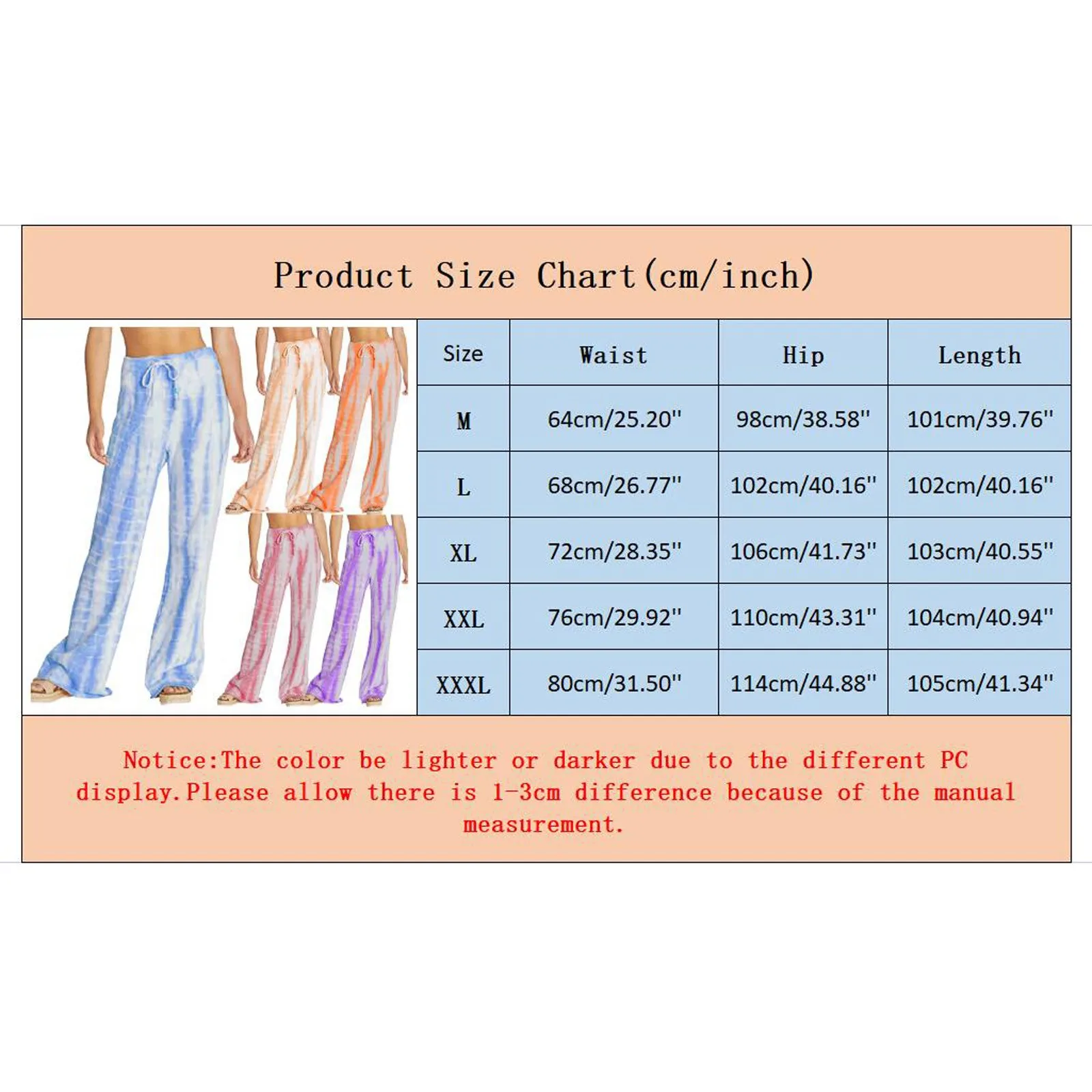 

Women Casual Fashion Pants Gradient Print Wide Leg Pants Full Length Printed Pajama Straight Drawstring Comfortable Trousers