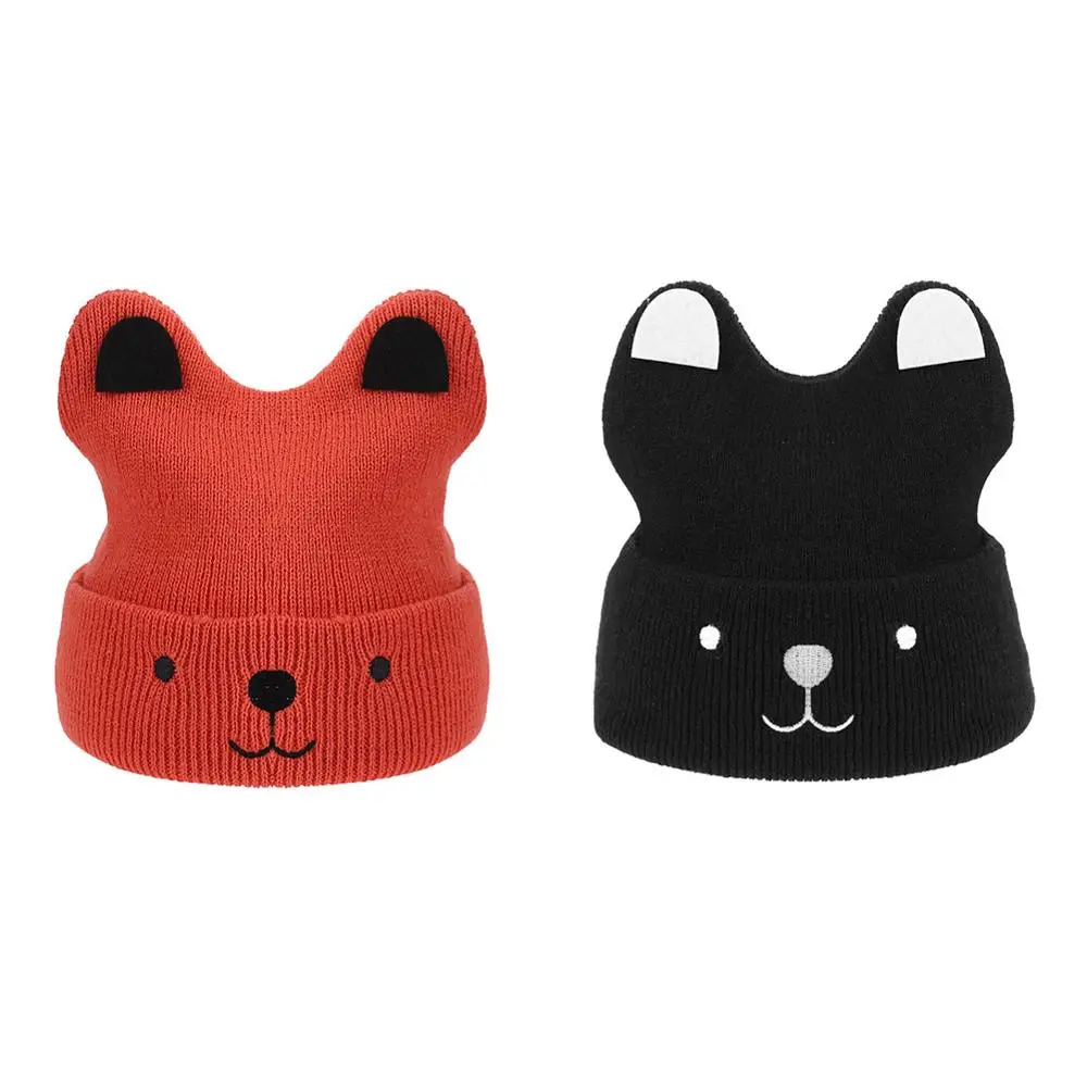 Newborn Baby Autumn Winter Warm Hats Kids Stars Print Scarf Cap Set Children Cartoon Knitted Girls Boys Beanie Hat Headwear | Детская