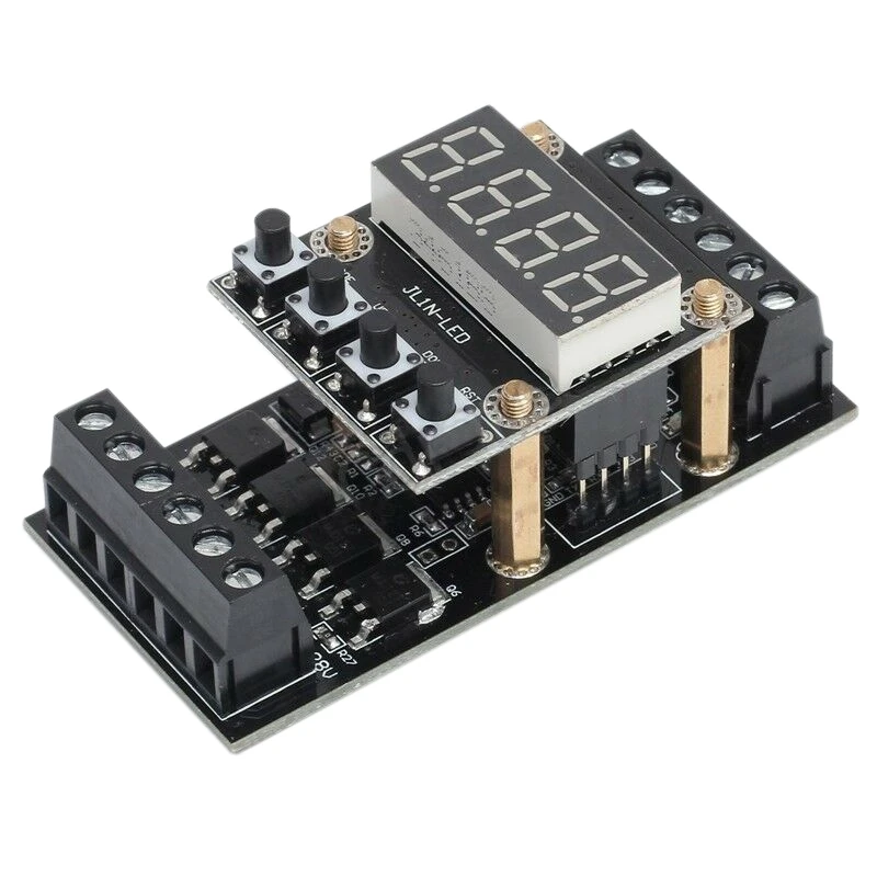 

Плата промышленного контроллера PLC FX1N_10MT, светодиодный модуль задержки, цифровая трубка 10-24 В