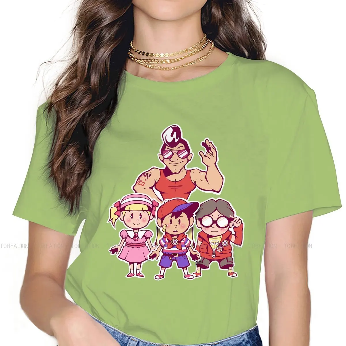 Футболка с круглым вырезом для вечевечерние НКИ начала футболка принтом ролевых