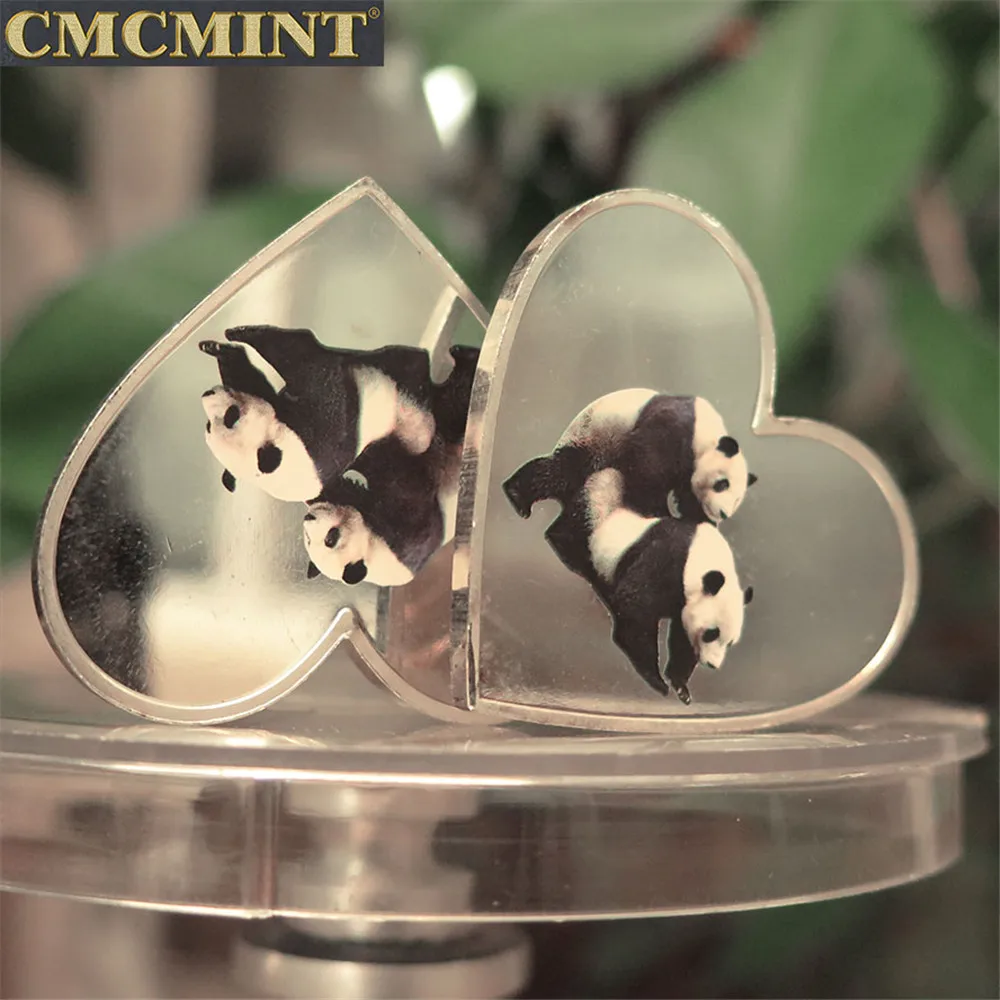 Самые продаваемые товары. Серебряные мельницы 100 пробы. Сердечки Panda Love B65 999 | Дом и