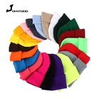 Новинка, зимние однотонные вязаные шапки, шапка, Теплые Лыжные шапки, мужские и женские разноцветные шапки, шапки, мягкая эластичная шапка, спортивная шапка, шапка