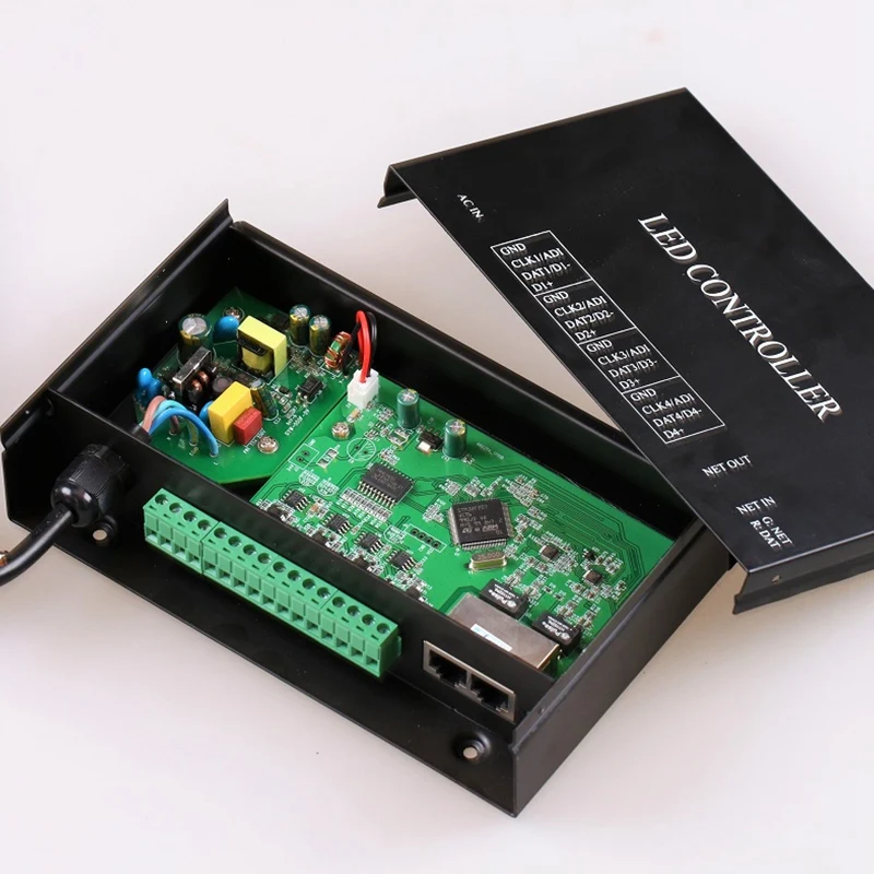 H802RA арт-Net для матрица 4 Порты 4096 Пиксели мазь или Master светодиодный контроллер