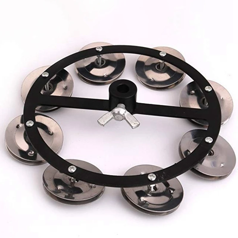 Портативный ударный Тамбурин с барабаном Hi-Hat со строком из сплава музыкальные