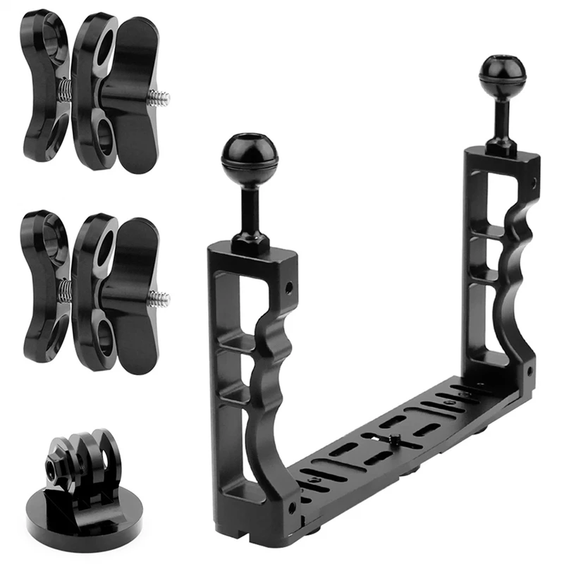 Cnc Scuba Diving Underwater Light Arm System Three-Clip Tray Bracket Handle Grip Stabilizer Video Gopro Digital Slr Camera | Электроника