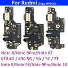 Док-станция с USB-разъемом для зарядки Xiaomi Redmi K30, 4G,  9C, 9A, 9T, Note 8, 8T, 9S, 9 Pro, 10