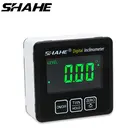 Цифровой угломер SHAHE, Измеритель угла, линейка транспортира из алюминиевого сплава, электронный уровень, 360 градусов, измерительные инструменты