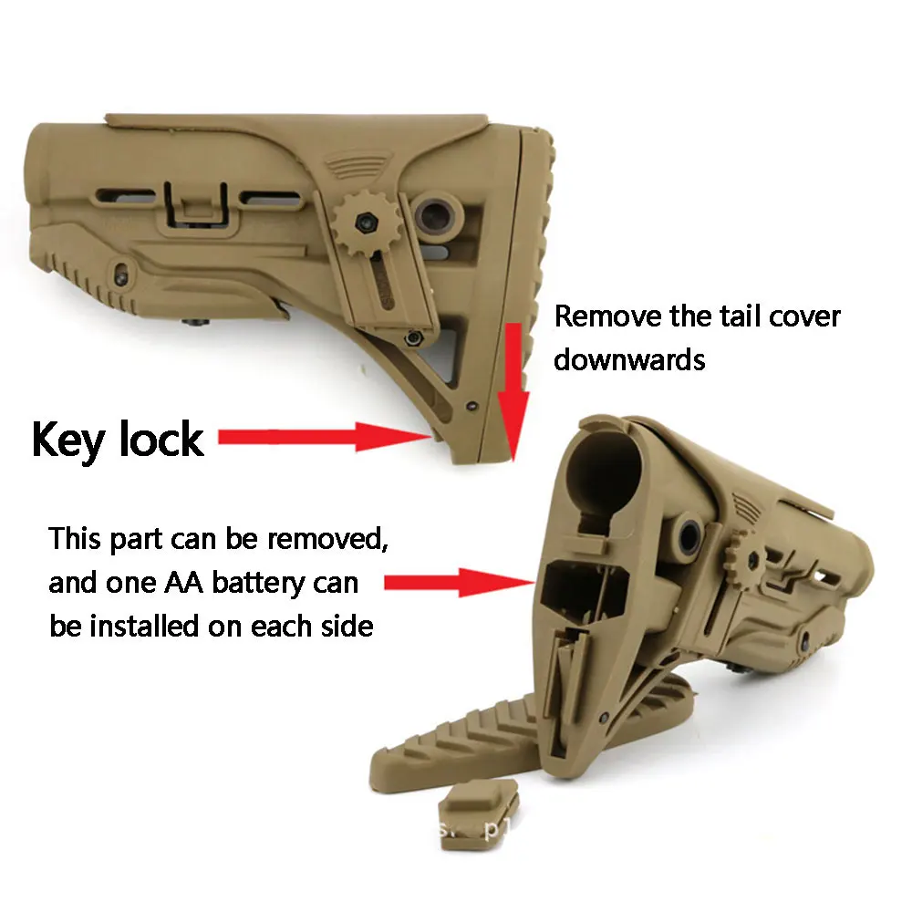 Нейлоновый Регулируемый Расширенный запас для аксессуаров пейнтбола Airsoft AEG M4 Gel