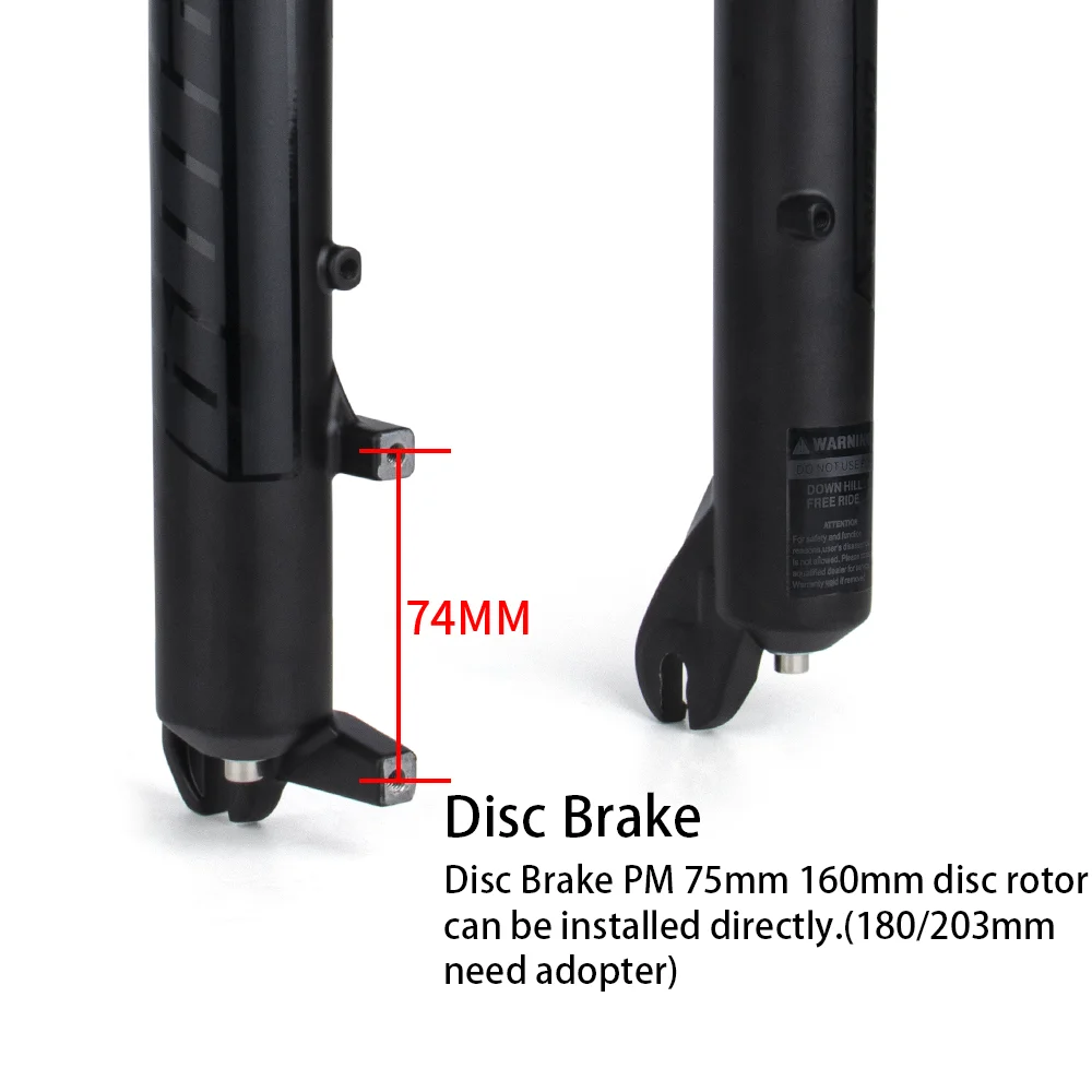 Велосипедная вилка Bolany двойная Наплечная для снежного велосипеда 26 дюймов 4 0