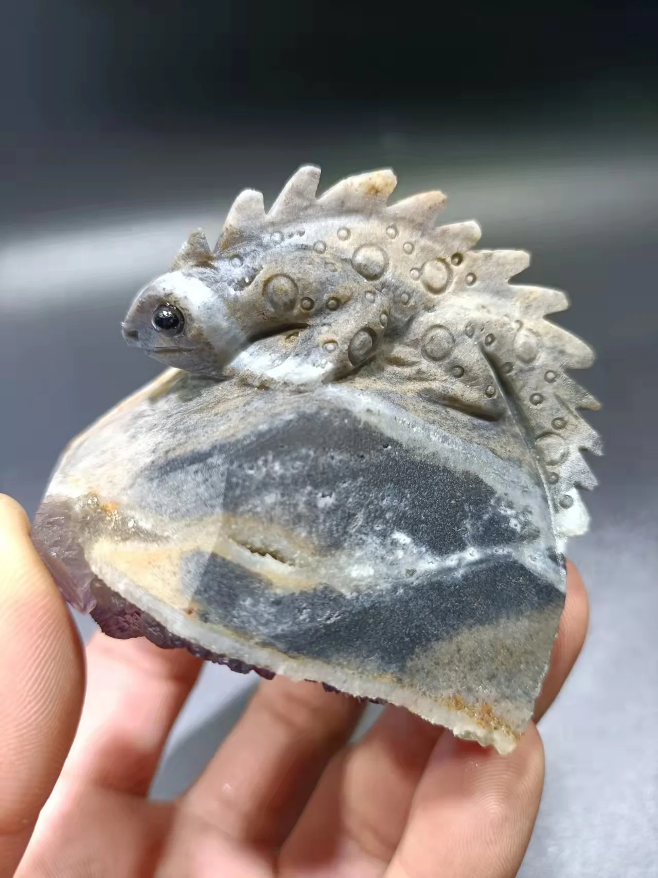 Натуральный кварцевый кристалл раствор флюорита symbiont минеральный образец