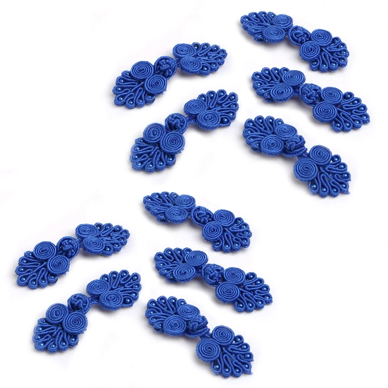 10Pairs/Pack Beaded Chinese Frog Closure Buttons Knot Fastener Sewing Handmade Craft | Дом и сад