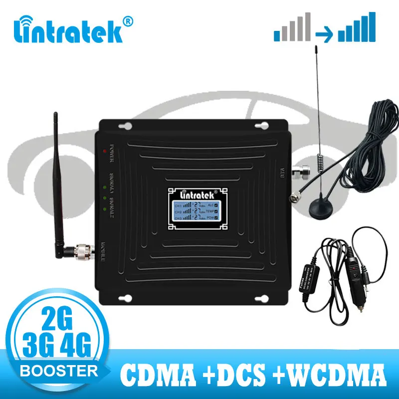 Автомобильный трехдиапазонный ретранслятор CDMA 850 WCDMA 2100 LTE 1800 2G 3G 4G усилитель