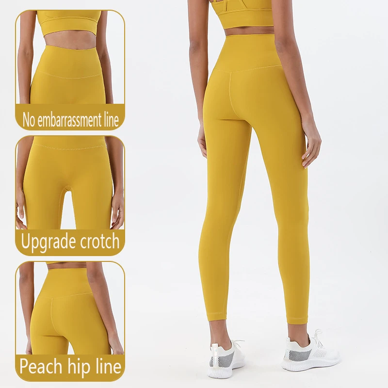3.0 One-piece Cutting Yoga Fitness Pants Soft Naked-Feel Sport Women's Tights High Waist Gym Jogging Fitness Athletic Legging images - 6
