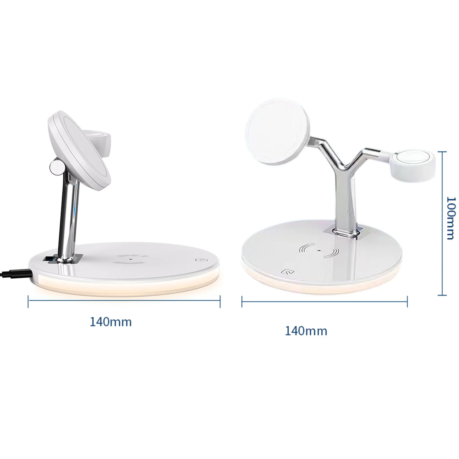 

3 In 1 Magnetic Wireless Charger Qi-Certified Wireless Charger 3 In 1 Fast Wireless Chargeing Stand For IPhone 11/XS/8/AirPods
