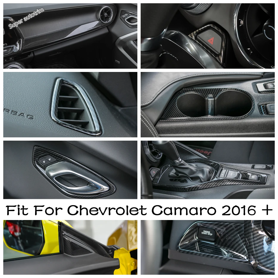 

AC / Central Control Instrument / Reading Lights / Front Door Pillar A Triangle Cover Trim Fit For Chevrolet Camaro 2016 - 2020