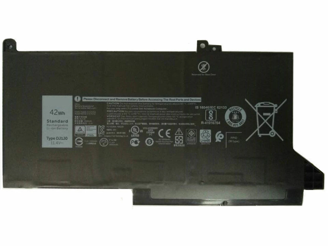 

New DJ1J0 Laptop Battery For DELL Latitude 12 7000 7280 7380 7480 Series Tablet PC PGFX4 ONFOH DJ1JO 11.4V 42WH