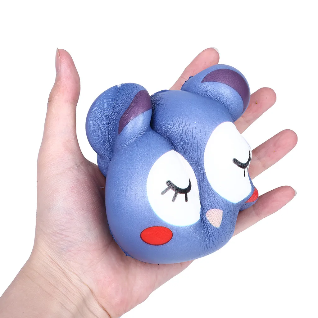 

4Pcs Cartoon Animal Cute Spun Slow Rising Scented Stress Relief Bear Toy Creative Colorful Kids Adult Decompression Toy Juguetes