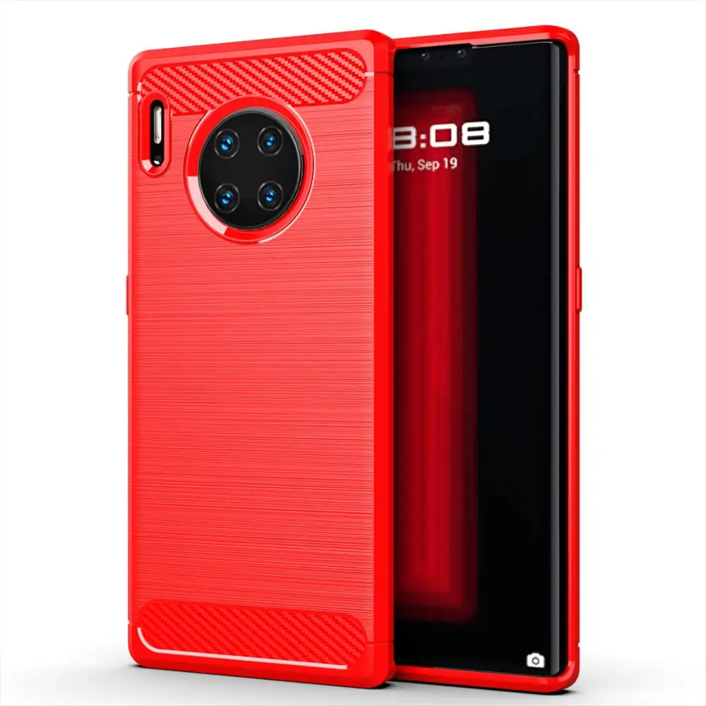 Матовый мягкий чехол из углеродного волокна для мобильного телефона Huawei Nova 5 5i Pro