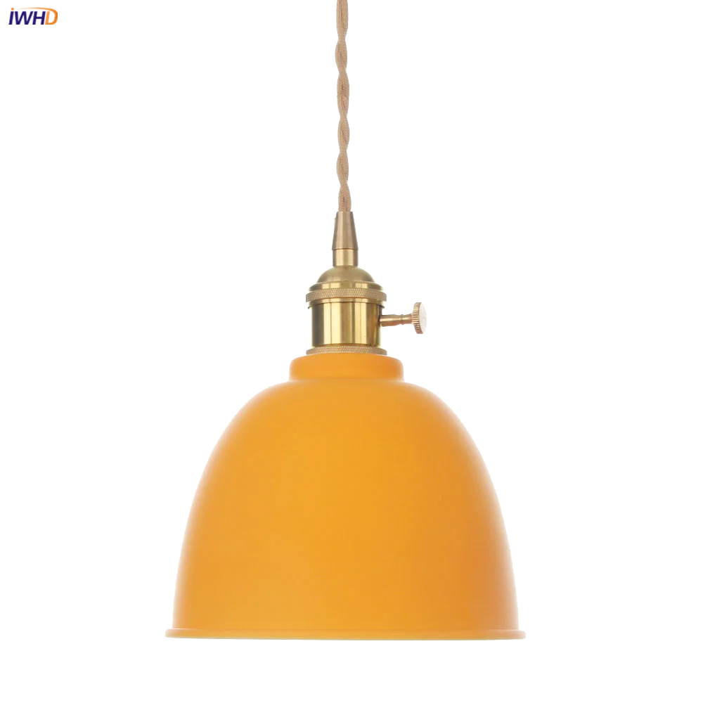 IWHD скандинавские современные светодиодные подвесные светильники для спальни