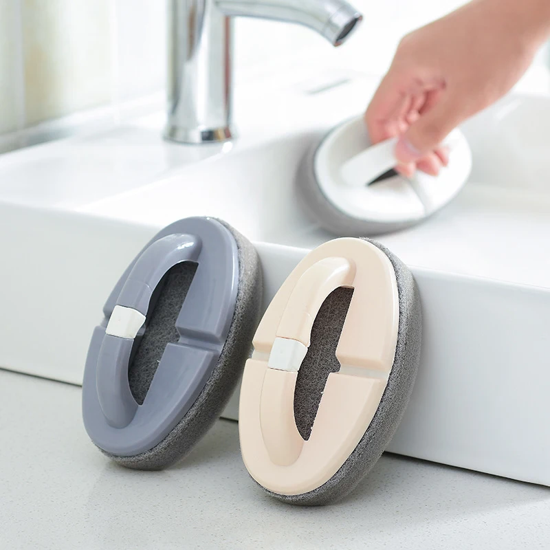 Практичная ручка дизайн губчатая щетка домашняя ванная комната кухонная Чистка